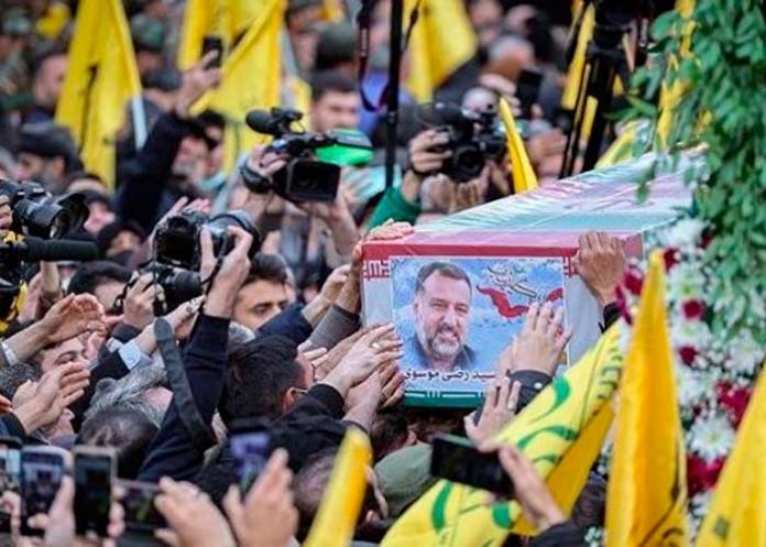 Foto: Comandante Musavi en un funeral conmovedor /cortesía