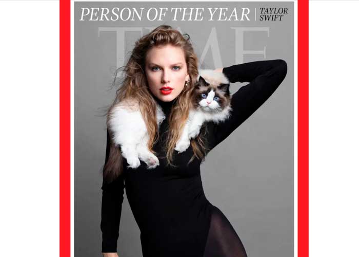 Foto: ¡Una fuerza musical y cultural! Taylor Swift, persona del año 2023 según TIME/Cortesía