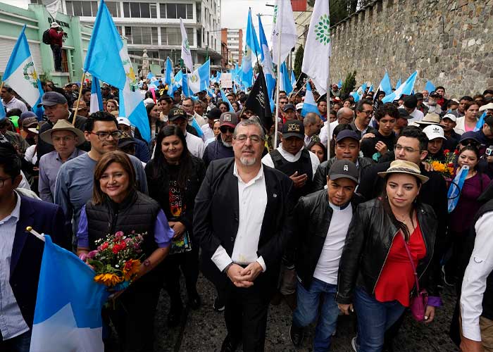 Foto: Multitudinaria marcha en Guatemala /cortesía 