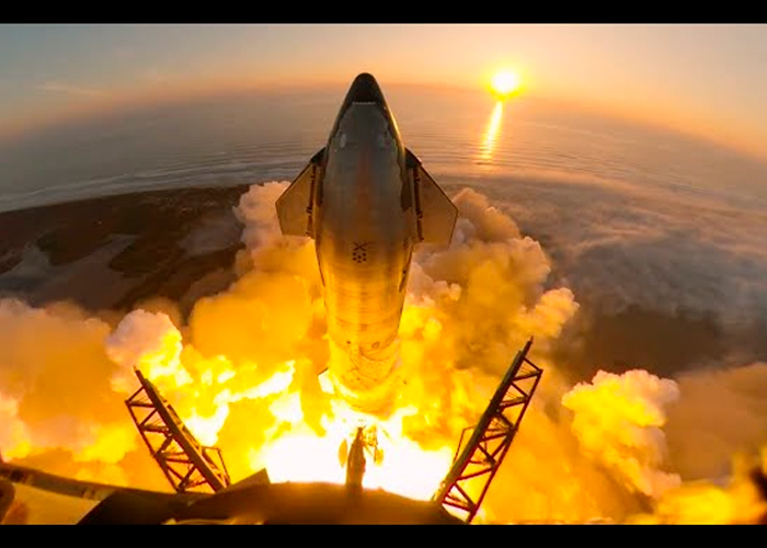 Foto: ¡SpaceX comparte impactante video del segundo ensayo de vuelo de Starship!/Cortesía