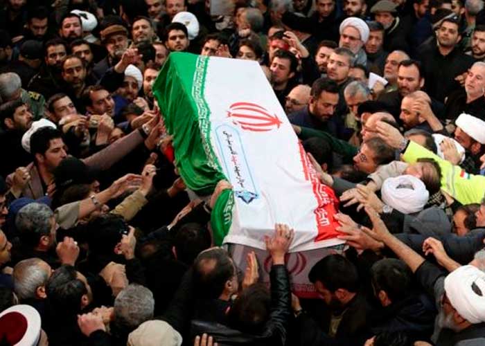Foto: Comandante Musavi en un funeral conmovedor /cortesía