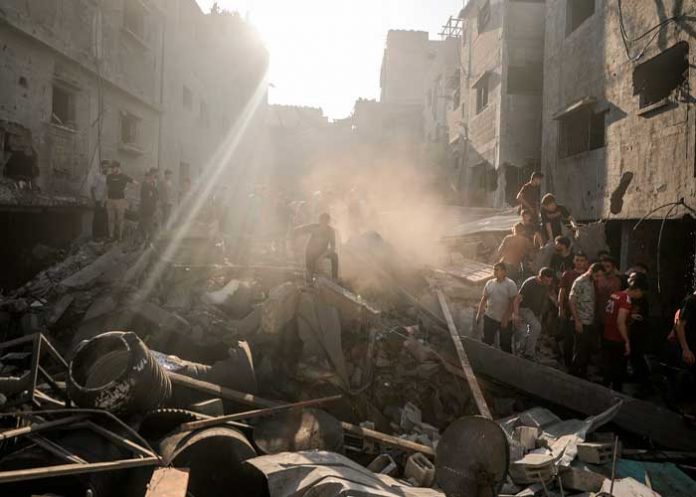 Foto: Fuertes ataques contra Gaza /cortesía