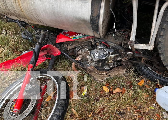 Fatal colisión en Chontales involucra rastra, camión ganadero y motocicleta