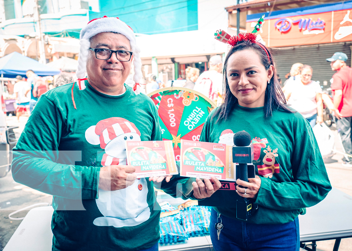 Llegó la "ruleta navideña" al Oriental, el gigante de los mercados