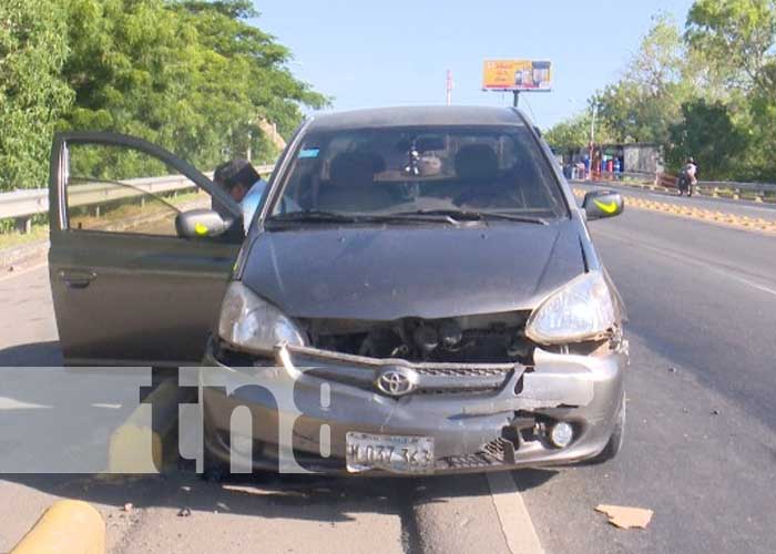 Foto: Imprudencia vial deja lesionado a motociclista / TN8