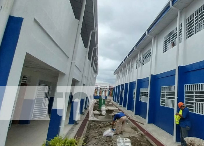 Foto: Mejoras en el colegio Barrilete de Colores, en Managua, Nicaragua / TN8
