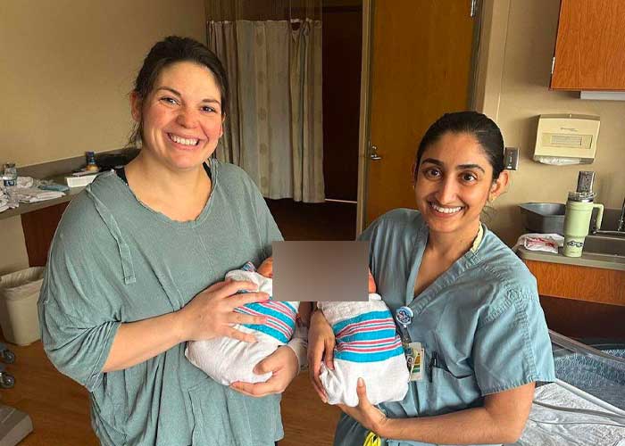 Una mujer con dos úteros da a luz a mellizas en EEUU
