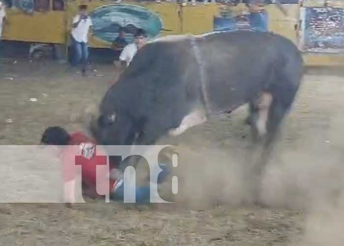Foto: Accidente durante una monta de toros en Rivas / TN8