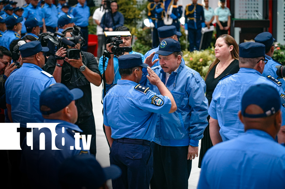 Foto: Presidenta Daniel Ortega, en acto del Ministerio del Interior / TN8