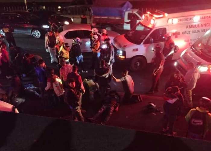 Tres peregrinos mueren atropellados en México