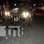 Foto: Motorizado en condición grave tras accidente en Malacatoya / TN8