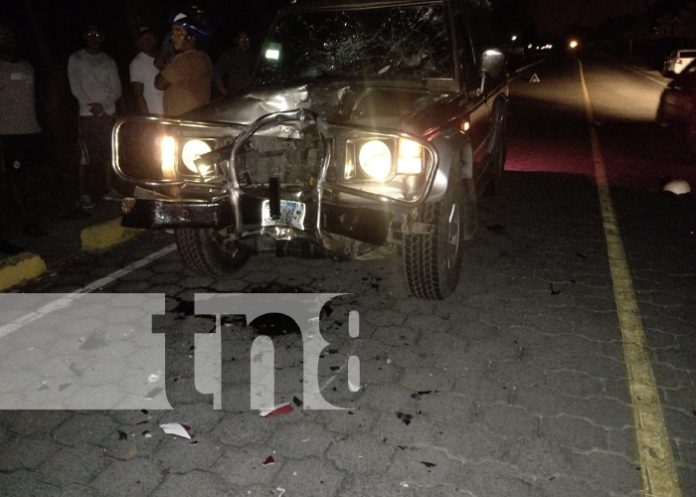 Foto: Motorizado en condición grave tras accidente en Malacatoya / TN8