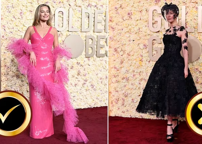 Premios Globos de Oro 2024: las mejor y peor vestidas de la gala