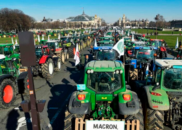 Foto: Agricultores de Francia protestan por la reducción de controles ambientales/Cortesía