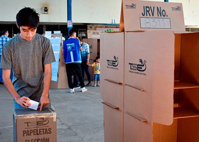 Foto: Simulacro electoral en El Salvador /cortesía