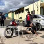 Foto: Motociclista de 47 años resulta con fractura en pierna tras colisión en Jalapa/TN8