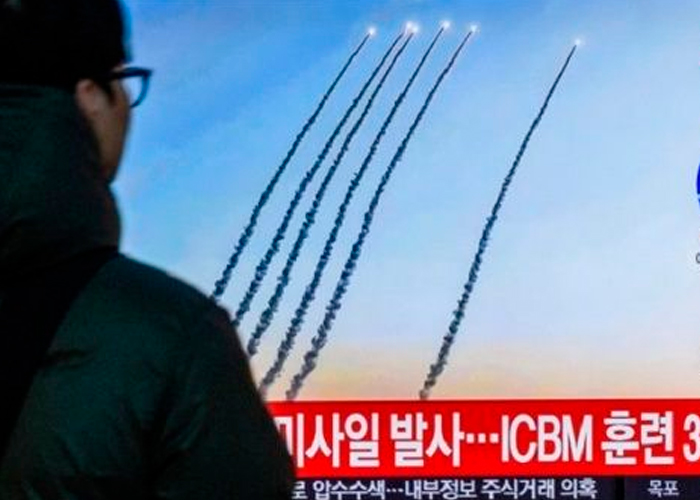 Foto: Corea del Norte lanza nuevamente misiles hacia el Mar Amarillo/Cortesía