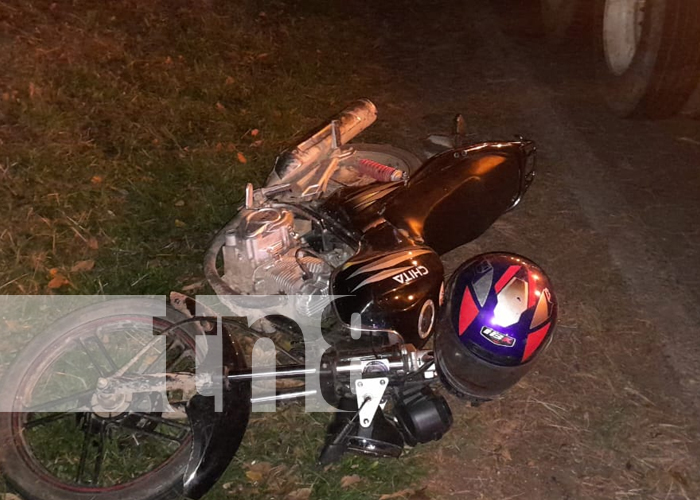 Choque entre motocicleta y toro deja a hombre hospitalizado en Jalapa