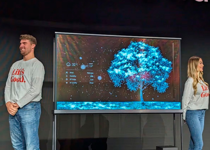 Viaje al futuro: Las pantallas transparentes son la sensación en el CES Las Vegas 2024