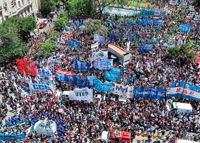 Foto: Jornada de protestas en Argentina /cortesía