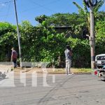 Foto: Motociclistas resultan heridos en el barrio La Fuente en Managua/TN8