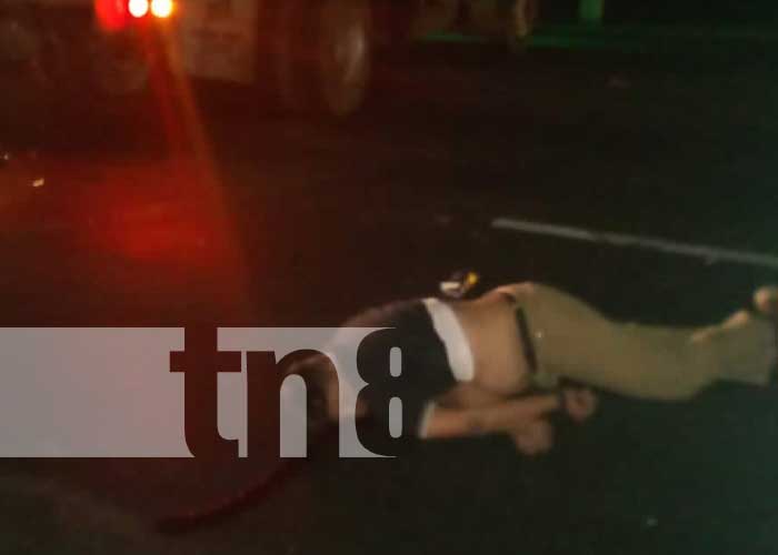 Foto: Mortal accidente en la carretera Chinandega-Chichigalpa / TN8