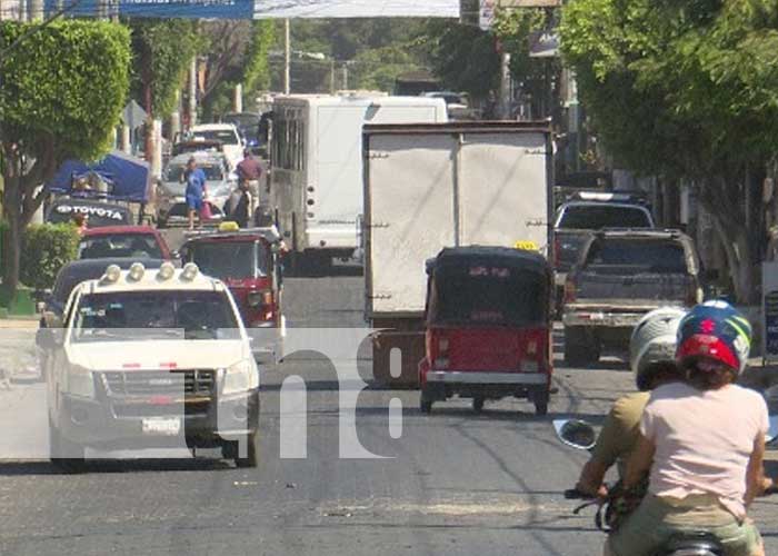 Foto: Vía transitada en Nicaragua / TN8