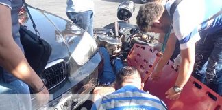 Foto: Motociclista aventajó y chocó en el barrio El Edén, Managua / TN8