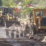 Foto: Construcción de carretera entre Pueblo Nuevo y San Juan de LImay, Estelí / TN8