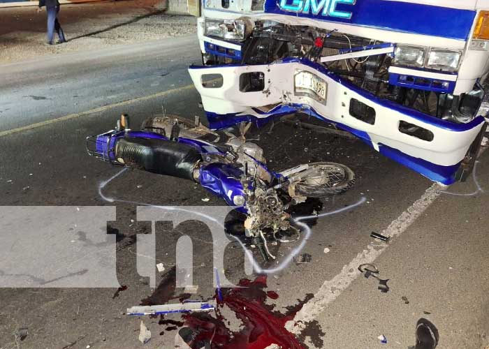 Foto: Fatal accidente de tránsito en Rivas / TN8
