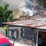 Foto: Incendio en una vivienda de Managua / TN8
