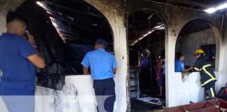 Foto: Incendio en una vivienda de Managua / TN8