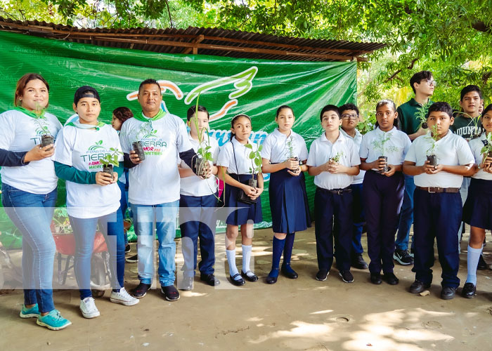 Foto: Reforestación con estudiantes de Managua / TN8