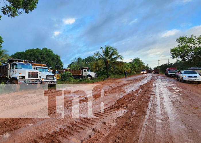 Foto: Construcción de tramo que une Sahsa y Bilwi, en el Caribe de Nicaragua / TN8