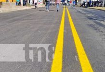 Inauguran calles en la pista principal del barrio Santa Ana en Managua