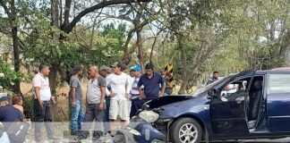 Aparatoso accidente en la carretera Juigalpa-Managua deja dos heridos