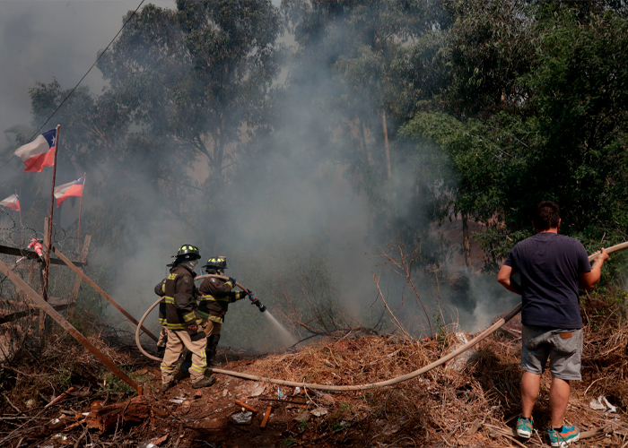 Foto: Dolor en Chile tras voraz incendio /cortesía 