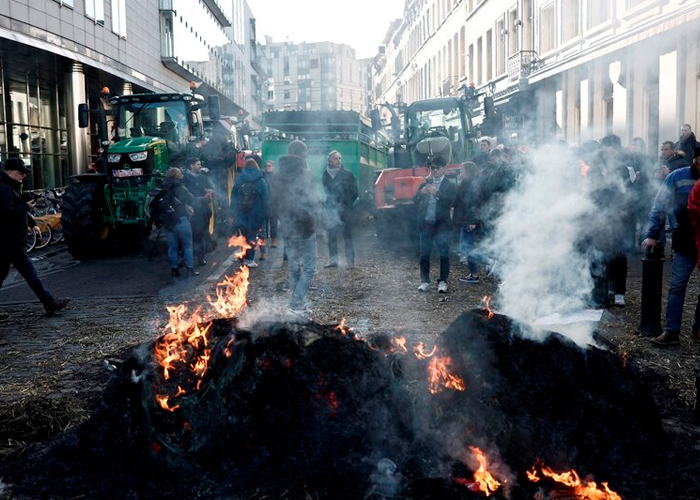 Foto: Protestas agrícolas en Europa /cortesía 