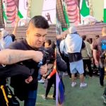 Fuerte codazo deja a un hombre noqueado durante festival en México