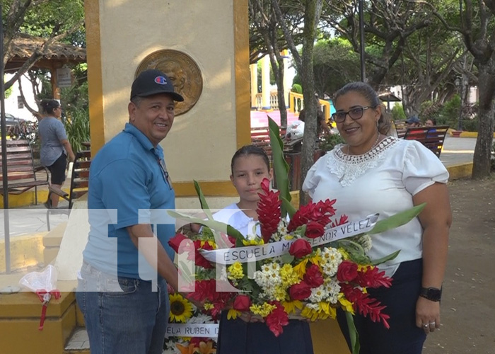 Foto: Se conmemora el 108 aniversario del paso a potro plano de vida del poeta Rubén Darío en Nandaime/Tn8