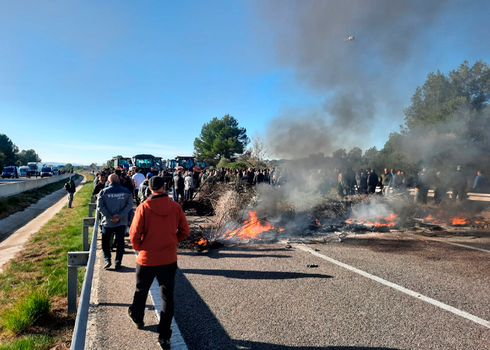 Foto: Manifestaciones agrícolas en España /cortesía 