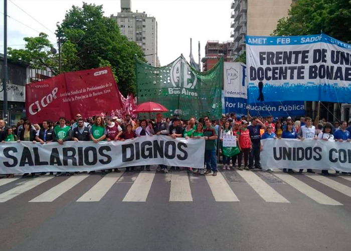 Foto: Argentina en pie de guerra por el salario mínimo /cortesía 