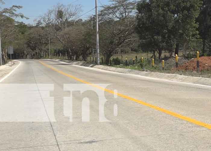 Foto: Dos Kilómetros de carretera de concreto hidráulico transforman La Garnacha, Estelí/TN8