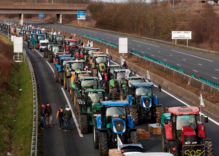 Foto:Agricultores de Francia rechazan pacto de seguridad con Kiev/Cortesía 