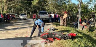 Foto: Fuerte accidente en Jalapa manda al hospital a motociclista y a su acompañante / TN8