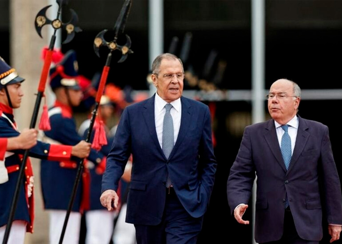 Canciller ruso llega a Brasil para asistir a la reunión del G20