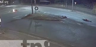 Foto: Insólito accidente en la Carretera Nueva a León / TN8