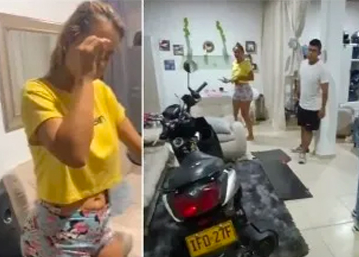 Policía descubre a su esposa siendo infiel