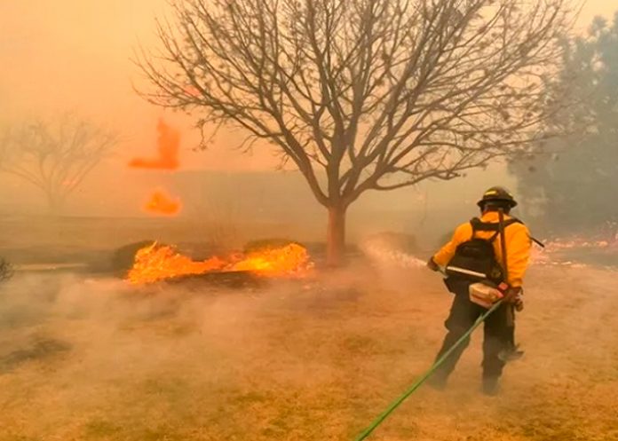 Foto: Voraz incendio en Estados Unidos Texas /cortesía