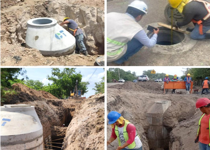 Foto:Realizan avances de saneamiento en Las Calabazas- Ciudad Darío/Cortesía